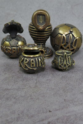 with Ukrainian symbols